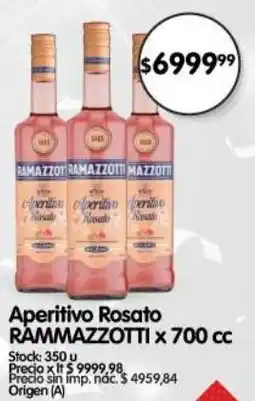 Supermercados Buenos Días Rammazzotti aperitivo rosato oferta