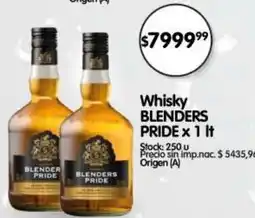Supermercados Buenos Días Blenders pride whisky oferta