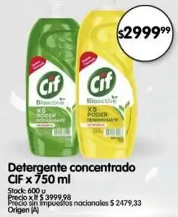 Supermercados Buenos Días Cif detergente concentrado oferta