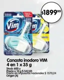 Supermercados Buenos Días Vim canasta inodoro 4 en 1 oferta