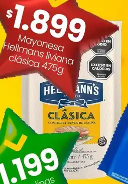 Changomas Hellman's mayonesa liviana clásica oferta
