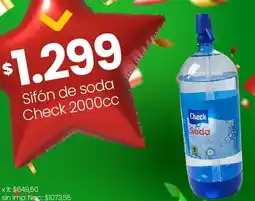 Changomas Check sifón de soda oferta