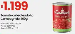 Changomas La campagnola tomate cubeateado oferta