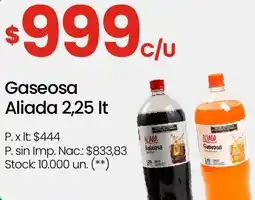 Changomas Aliada gaseosa oferta