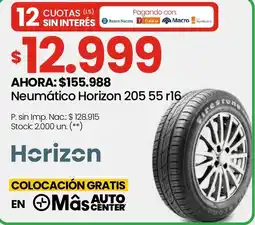 Changomas Horizon neumático horizon 205 55 r16 oferta