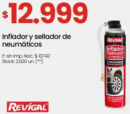 Changomas Revigal inflador y sellador de neumáticos oferta
