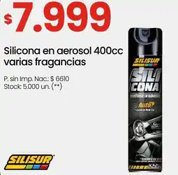 Changomas Silisur silicona en aerosol oferta