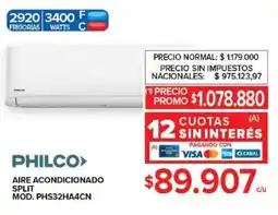 Carrefour Philco aire acondicionado split oferta