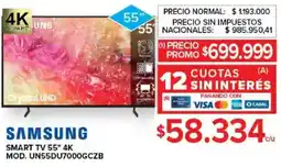 Carrefour Samsung smart tv 55" oferta