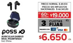 Carrefour Poss auricular earbud oferta