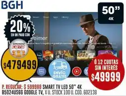 Coto Bgh smart tv led 50" oferta