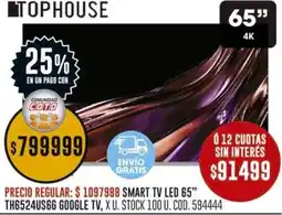 Coto Tophouse smart tv led 65" oferta
