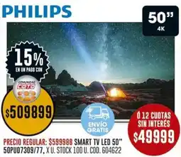 Coto Philips smart tv led 50" oferta