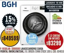 Coto Bgh lavasecarropas carga frontal oferta