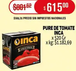 Makro Inca pure de tomate oferta