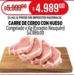 Makro Carre de cerdo con hueso oferta