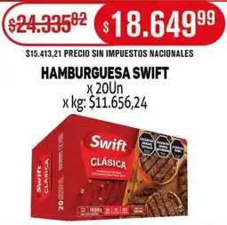 Makro Swift hamburguesa oferta