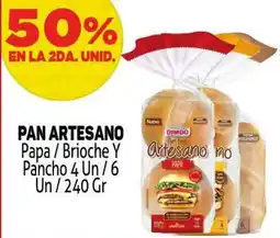 Makro Artesano pan papa/brioche y pancho oferta