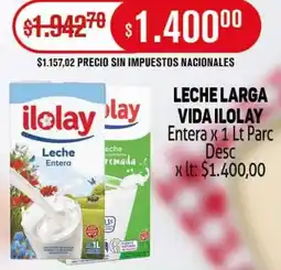 Makro Ilolay leche larga vida entera oferta