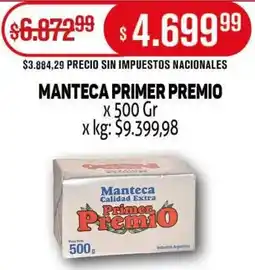 Makro Primer premio manteca oferta