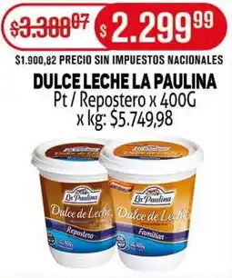 Makro La paulina dulce leche pt/ repostero oferta