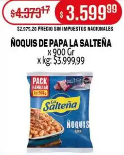 Makro La salteña ñoquis de papa oferta