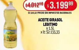 Makro Legitimo aceite girasol oferta