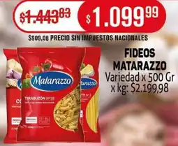 Makro Matarazzo fideos variedad oferta