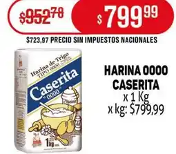 Makro Caserita harina 0000 oferta