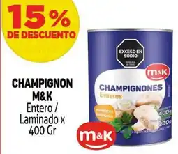 Makro M&K champignon m&k entero/ laminado oferta