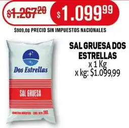 Makro Dos estrellas sal gruesa oferta