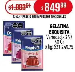 Makro Exquisita gelatina variedad oferta