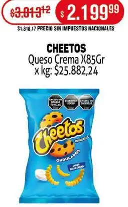 Makro Cheetos queso crema oferta