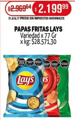 Makro Lay's papas fritas variedad oferta