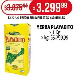 Makro Playadito yerba oferta