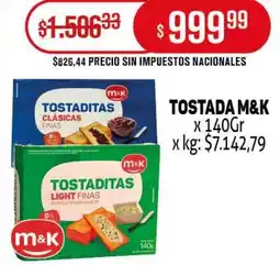 Makro M&K tostada oferta