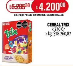 Makro Trix cereal oferta