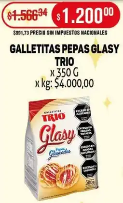Makro Trio galletitas pepas glasy oferta