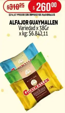 Makro Alfajor guaymallen variedad oferta