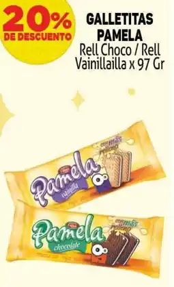 Makro Pamela galletitas rell choco / rell vainillailla oferta