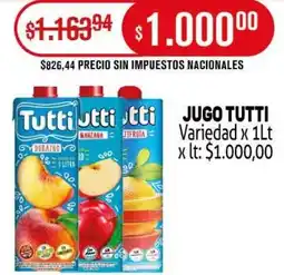 Makro Tutti jugo variedad oferta