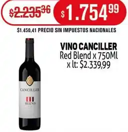 Makro Canciller vino red blend oferta