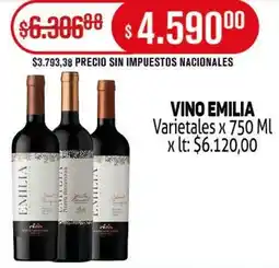 Makro Emilia vino varietales oferta