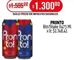 Makro Pronto bitt/shake oferta