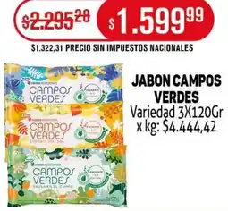 Makro Campos verdes jabon variedad oferta