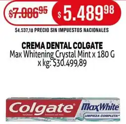 Makro Colgate crema dental max whitening crystal mint oferta