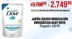 Makro Jabón líquido hidratación enriquecida baby dove doypack oferta