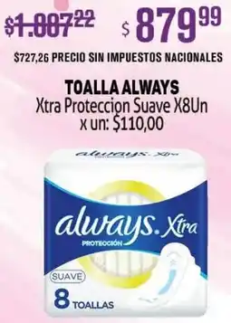 Makro Always xtra toalla proteccion suave oferta