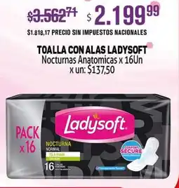 Makro Ladysoft toalla con alas nocturnas anatomicas oferta