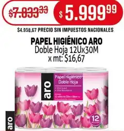 Makro Aro papel higiénico doble hoją oferta